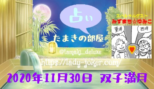 11/30 たまきの占い部屋「双子満月」スペシャルコラボ配信